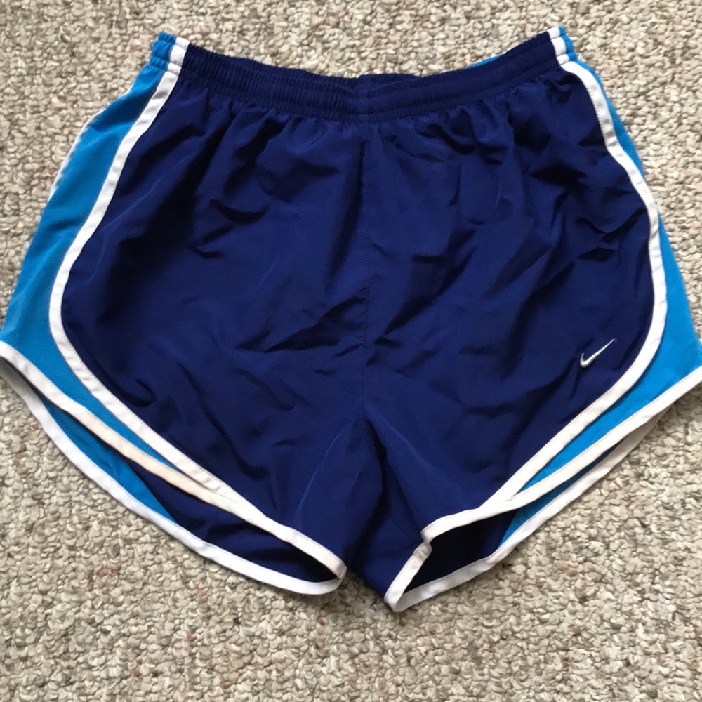 Nike Dri-Fit Navy/ Light Blue Shorts- Size Medium